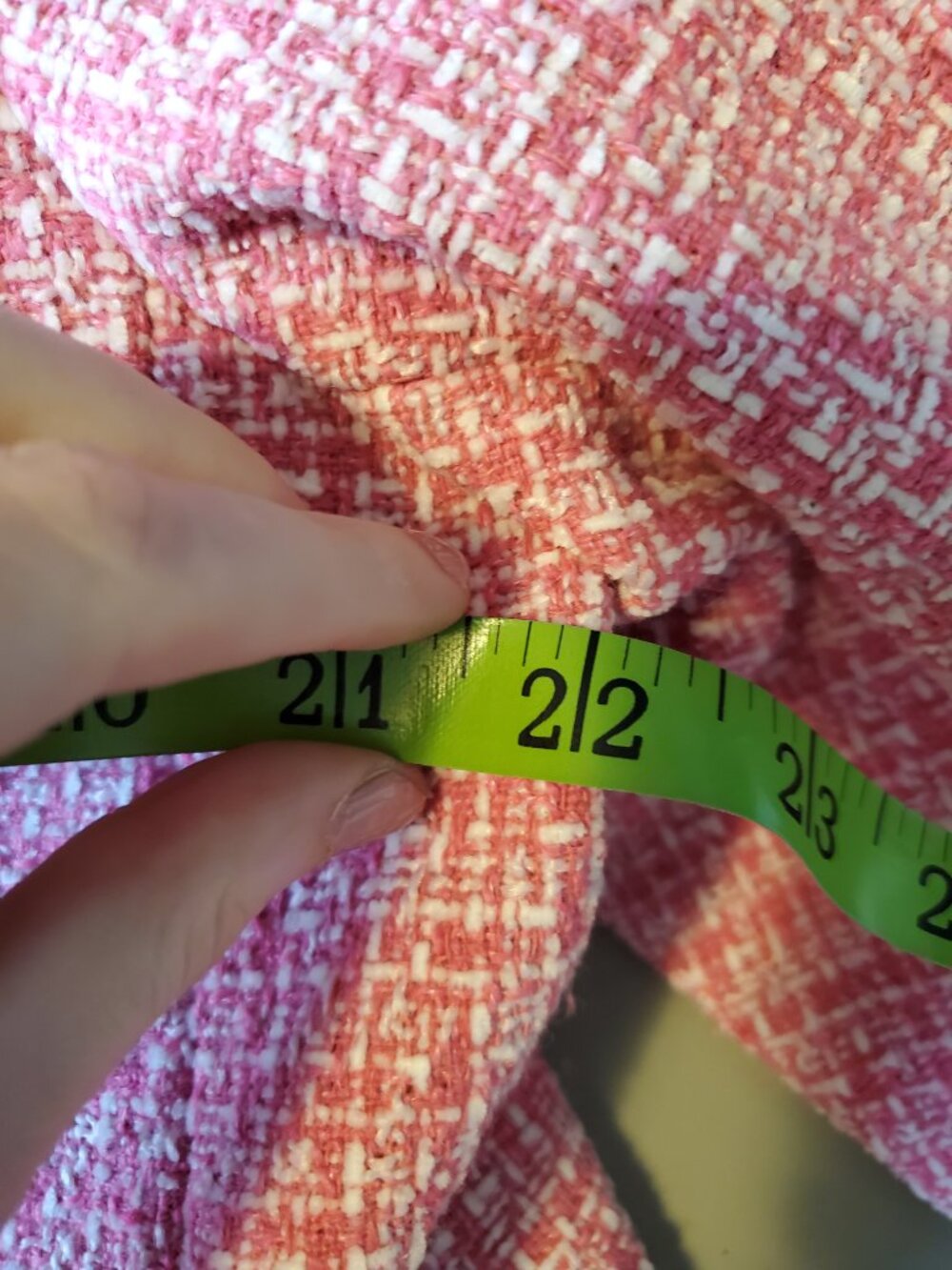 Pink Tweed Single-Button Blazer - Picture 3 of 8